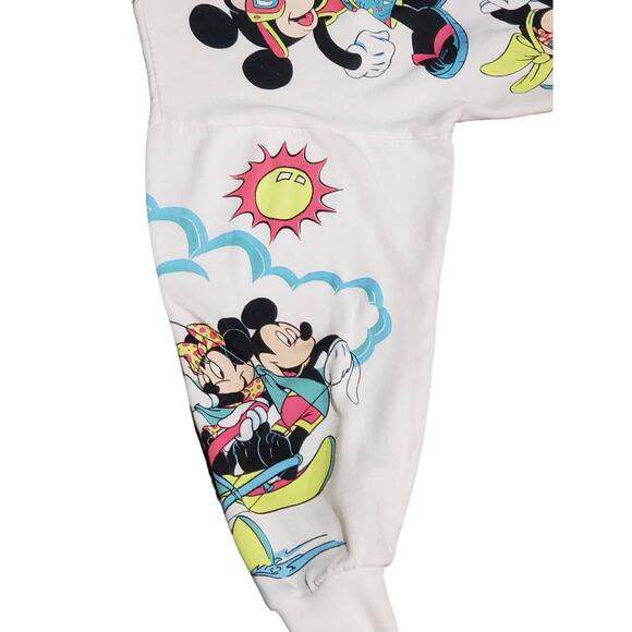 The Walt Disney Company Minnie & Mickey Vintage Long Sleeved Sweater Sweatshirt - Picture 6 of 13